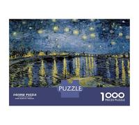 Puzzle Per Adulti 1000 Pezzi Van Gogh Starry Rhone Puzzle Per Adolescenti Giocattoli Antistress Sfida Difficile Regali Unici Per Compleanno 70x50cm/1000pcs