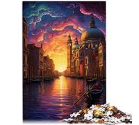 Puzzle per adulti, 1000 pezzi, Venezia Italia, giocattolo educativo 26 x 38 cm, gioco educativo per compleanno, Natale, per adolescenti dai 14 anni in su
