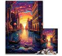 Puzzle per adulti 1000 pezzi Venezia Italia Puzzle in legno Regalo perfetto per la famiglia e gli amici Adatto per età 1000 pezzi (75x50cm)