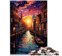Puzzle per adulti 1000 pezzi Venezia taglio di precisione puzzle 26 x 38 cm per alleviare lo stress sfida difficile per adolescenti dai 14 anni in su