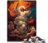 Puzzle per adulti 1000 pezzi Vetrate Gesù per età 14 anni e oltre Giocattolo educativo intellettuale decomprimente Ottimo regalo 38x26cm