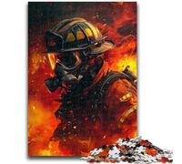 Puzzle per adulti 1000 pezzi Vigile del fuoco 1000 pezzi per adulti, gioco a quiz ideale come regalo per tutta la famiglia 50x75cm