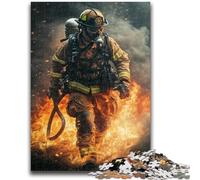 Puzzle per adulti 1000 pezzi Vigile del fuoco per età 14+ Quiz Game Attività divertenti a casa, regalo di compleanno, regali di viaggio 26x38cm