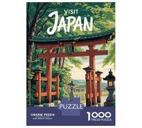 Puzzle Per Adulti 1000 Pezzi Visit Japan Torii Gate Illustration Puzzle Per Adolescenti Giocattoli Antistress Sfida Difficile Regali Unici Per Compleanno 38x26cm/1000pcs