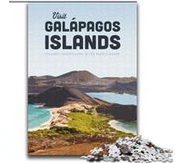 Puzzle per adulti 1000 pezzi Visita le isole Galapagos, per età 14 anni e oltre Decorazione per la casa come regalo per tutta la famiglia e gli amici 75x100cm