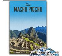 Puzzle per adulti 1000 pezzi Visita Machu Picchu, giocattoli educativi didattici unici per compleanni e regali per età 14+ 75x100cm