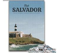 Puzzle per adulti 1000 pezzi Visita Salvador, per età 14 anni e oltre Decorazione per la casa come regalo per tutta la famiglia e gli amici 75x100cm