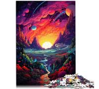 Puzzle per Adulti 1000 pezzi Vista Notturna Fantastico Concorso di Velocità Manuale Raccolta di artisti, Belle Arti 14,96 pollici x 20,47 "per Adolescenti da 14 Anni e Più