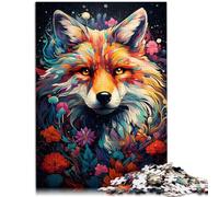 Puzzle per adulti 1000 pezzi Volpe Animale Gioco di riflessione Divertenti attività a casa Regalo di compleanno Regali di viaggio per adolescenti da 14 anni e oltre 26x38cm