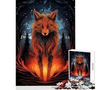 Puzzle per adulti 1000 pezzi Volpe Animali della foresta Decorazione per la casa Giocattoli Idee regalo Gioco rompicapo Migliora l'amore tra coppie Dimensioni 50x75cm