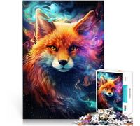 Puzzle per Adulti 1000 Pezzi Volpe Cosmica il puzzle Gioco Famiglia Stress Reliever Difficile Sfida Puzzle 38 cm x 52 cm