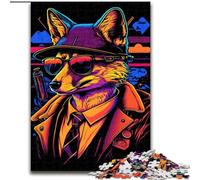 Puzzle per adulti 1000 pezzi Volpe rossa Dottore Gangster Puzzle in legno dimensioni 50x75cm Rompicapo impegnativo per adolescenti, gioco interattivo divertente per famiglie