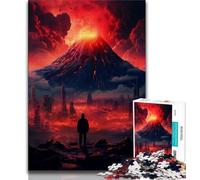 Puzzle per adulti 1000 pezzi Vulcano d'arte Puzzle per adulti apprendimento educativo Ideale come regalo per tutta la famiglia 26x38cm