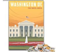 Puzzle per adulti 1000 pezzi Washington DC Giocattoli educativi Decorazioni per la casa uniche e regali per bambini dai 14 anni in su (26x38cm) 1000 pezzi