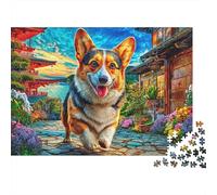 Puzzle Per Adulti 1000 Pezzi - Welsh Corgi Pembroke Difficile | Gioco Relax Anti-Stress Con Stampa Nitida | Decorazione Unica Per Appassionati 38x26cm/1000pcs