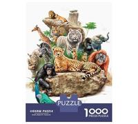 Puzzle Per Adulti 1000 Pezzi Wild Zoo Animals Puzzle Per Adolescenti Giochi Rilassanti Decorazione Perfetta Attività Divertenti A Casa 38x26cm/1000pcs