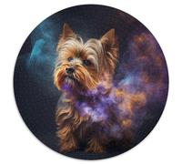 Puzzle per adulti, 1000 pezzi, Yorkshire Terrier Nebula, puzzle in cartone, sviluppa la coordinazione occhio-mano, perfetto come regalo di compleanno, 67,5x67,5 cm