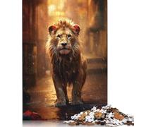 Puzzle per adulti, 1000 pezzi, Young Lion City Street, puzzle per adulti per giochi educativi, decorazione per la casa, 1000 pezzi (38 x 26 cm)