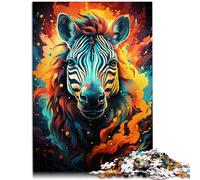 Puzzle per adulti 1000 pezzi Zebra il puzzle 50 x 75 cm con pezzi completamente intrecciati a caso, per bambini dai 14 anni in su