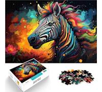 Puzzle per adulti 1000 pezzi Zebra Stress Relief Family Game Stress Reliever Difficult Challenge Puzzle 38 x 52 cm