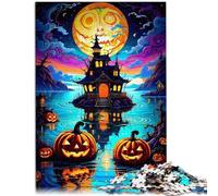 Puzzle per adulti, 1000 pezzi, zucca spaventosa per regali di puzzle, 26 x 38 cm, sollievo dallo stress staycation uccidere il tempo per adolescenti da 14 anni e oltre