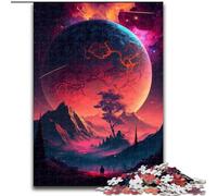 Puzzle per adulti 1000 pianeti colorati in legno, per adolescenti dai 14 anni in su, decorazioni per la casa 50x75cm, decorazioni artistiche fai da te, regalo di compleanno perfetto
