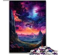 Puzzle per adulti 1000 pianeti colorati nello spazio in legno, per adolescenti dai 14 anni in su, decorazioni per la casa 50x75cm, decorazioni artistiche fai da te, regalo di compleanno perfetto