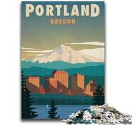 Puzzle per adulti 1000 Portland Educational Game Challenge Toy Wall Decoration Unique Birthday and Christmas Gifts (dimensioni 38x26cm)