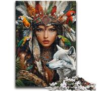 Puzzle per adulti 1000 principesse indiane difficili da completare ma divertenti e divertenti, regali unici per compleanni e compleanni 38x26cm