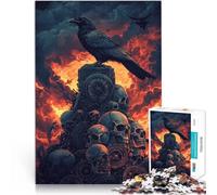 puzzle per adulti 1000 Profezia del Corvo Mistico Fatto di carta，per e da 14 anni in su gioco di sfida unico ottimo regalo di Natale。misurare：26x38cm/10.24 x 14.96pollice