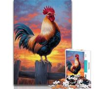 Puzzle per adulti 1000 puzzle a forma di gallo, aiuta il cervello a esercitare i giocattoli che creano dipendenza per coltivare la pazienza, collezione di artisti, belle arti 38x26cm