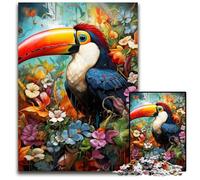 Puzzle per adulti 1000 puzzle a forma di tucano per adulti perfetti per adolescenti, per rafforzare i legami familiari, rompicapo e regalo fai da te per la casa 26X38CM/10,23x14,96 pollici