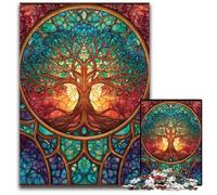 Puzzle per adulti 1000 puzzle Albero della vita Puzzle di cartone Giochi educativi, Migliora l'amore tra coppie per età 14 anni in su 26X38CM