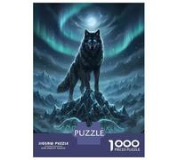 Puzzle Per Adulti 1000 Puzzle Alpha Wolf - Frozen Wild Ruler Dark Fantasy Illustration Puzzle Per Adulti Giocattoli Antistress Decorazione Murale Regali Per La Riduzione Dello Stress 70x50cm/1000pcs