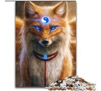 Puzzle per adulti 1000 puzzle Anime Fox God perfetti per il divertimento in famiglia a Natale, Ringraziamento, compleanni e Pasqua (dimensioni 26x38cm)