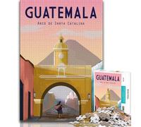 Puzzle per adulti 1000 puzzle Antigua Guatemala, gioco stimolante e gioco educativo per famiglie per compleanni e Natale (38x26cm)