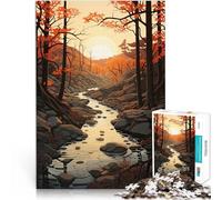Puzzle per adulti 1000 puzzle Arte del paesaggio fluviale Fatto di carta，per età 14+ Vacanze a casa: ammazzare il tempo Offerti come regali per tutta la famiglia。misurare：26x38cm