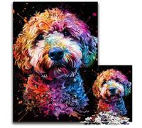 Puzzle per adulti 1000 puzzle artistici del cane Lagotto Romagnolo per adulti perfetti per adolescenti e collezionisti,ideali come decorazione per la casa e regalo da viaggio 50x75CM