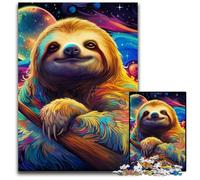 Puzzle per adulti 1000 puzzle artistici raffiguranti bradipi, regalo perfetto per compleanni, feste, ideale per Natale 26X38CM/10,23x14,96 pollici