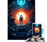Puzzle per adulti 1000 puzzle Astronauta e l'ignoto Giochi rilassanti Sfida di intelligenza Giocattoli avvincenti Regalo divertente Sfida difficile (dimensioni 38x26cm)