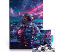 Puzzle per adulti 1000 puzzle Astronauta nel Mare Cosmico Fatto di cartone per 14+ gioco educativo di apprendimento Migliorare l'amore tra le coppie misurare:38x52cm