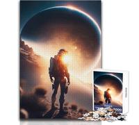 Puzzle per adulti 1000 puzzle Astronauta nello spazio Bellissimo gioco di design Decorazione d'arte per la casa Regalo per compleanni Dimensioni 50x75cm