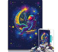 Puzzle per adulti 1000 puzzle Astronauti sulla Luna, attività divertenti per la famiglia a casa, regalo di compleanno, regali da viaggio (38x26cm)