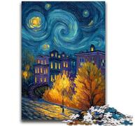 Puzzle per adulti 1000 puzzle autunno sotto il cielo notturno gioco rompicapo decorazione da parete regali unici per compleanno e Natale 50x75cm