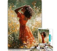 Puzzle per adulti 1000 puzzle Bella donna indiana, giocattoli educativi per l'apprendimento Giochi per famiglie Adatto per la decorazione della scrivania 38x26cm