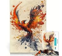 Puzzle per adulti 1000 Puzzle Best Phoenix Precise Cut Art Creative Game Toy Relax Play Time Xmas Scene Art (38x26cm)
