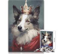 Puzzle per adulti 1000 puzzle Border Collie Cane Meraviglia Bellissimo design Gioco Decorazione d'arte per la casa Regalo per compleanni Dimensioni 50x75cm