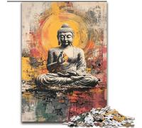 Puzzle per adulti 1000 puzzle Buddha arcobaleno, gioco per famiglie antistress, sfida difficile, rafforza l'amore tra coppie (dimensioni 50x75cm)