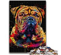 Puzzle per adulti 1000 puzzle Cane Shar-Pei cinese Arte per 14+ Gioco di sfida unico Giochi per famiglie Regali di compleanno di Natale 50x75cm