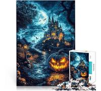 Puzzle per adulti 1000 puzzle “castello oscuro” Fatto di legno，per età 14+ Giocattoli antistress perché è ideale come regalo per tutta la famiglia。misurare：50x75cm/19.68x29.52pollice